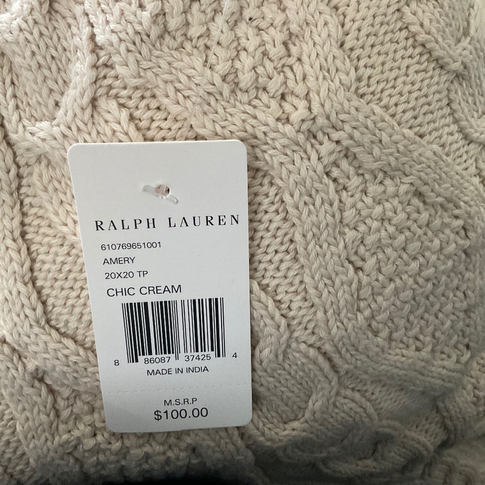 Ralph Lauren Polo Bear Pillow, off white - Picture 4 of 4